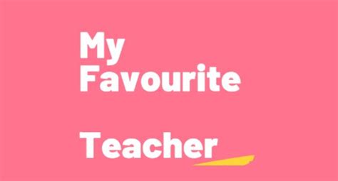 My favourite english teacher - English Writing Web