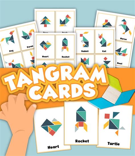 Tangram Printable, Printable Cards, Printables, Tangram Activities ...