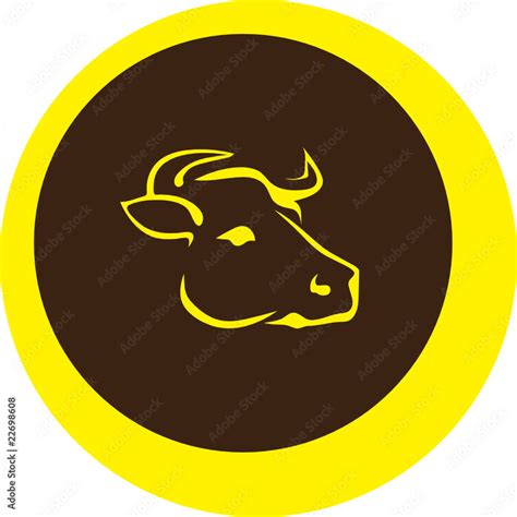 cow head vector illustration Stock Vector | Adobe Stock