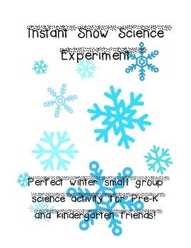 Instant Snow Science Experiment by To love and to learn | TpT