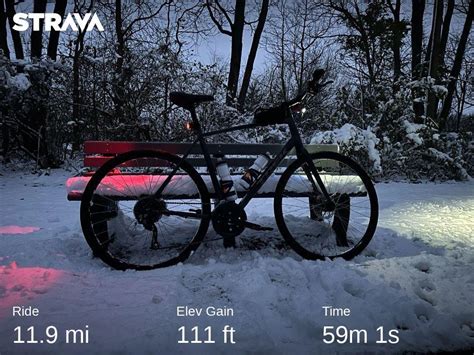 Shorter ride and not very fast but the paths were clear and dry, happy to be out! 25°F : r/bicycling