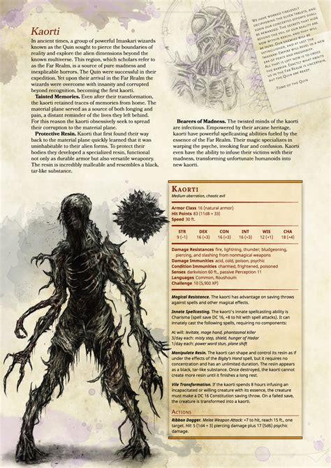 DnD 5e Homebrew — Monsters by Stonestrix