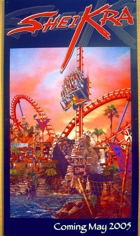 Sheikra ride poster 3 Photograph by David Lee Thompson - Fine Art America