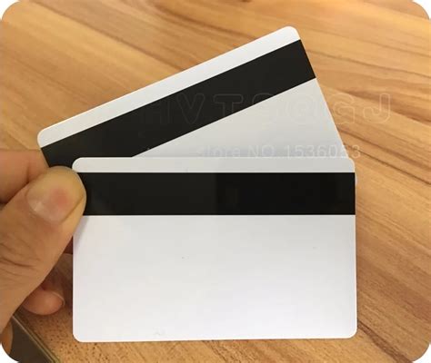 20pcs Blank White PVC Hico 1 3 magnetic stripe card Plastic Credit Card 30Mil Magnetic Card with ...