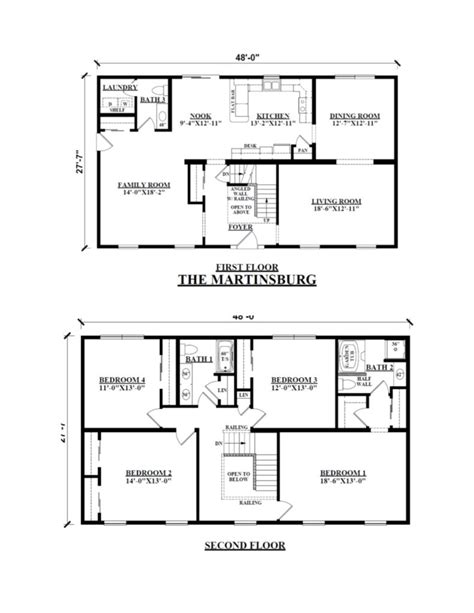 Two Floor Home Plans - floorplans.click