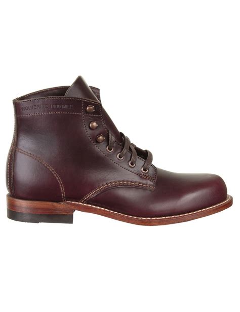 Wolverine 1000 Mile Boot - Cordovan No.8 - Casual Shoes from iConsume UK