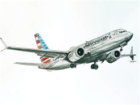 BOEING 737 MAX, Speed drawing - YouTube