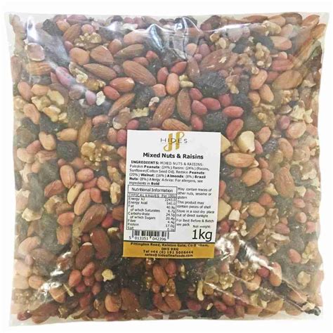 Buy Bulk Mixed Nuts & Raisins 1kg in the UK | Premium Wholesale ...