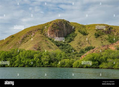 Coastline of Rinca Island, Indonesia Stock Photo - Alamy