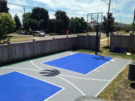 20' x 40' Basketball Court in Brooklin, ON Surfaces is the SnapSports ...