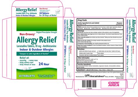 Loratadine (Allergy Relief) - GNH India - Exporter, Distributor ...