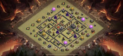 Best War Base TH9 with Link, Anti Everything 2021 - Town Hall Level 9 ...