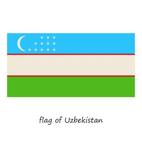 Premium Vector | Flag of uzbekistan