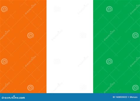 Ivory Coast Country Flag Colors Vector Stock Vector - Illustration of ...