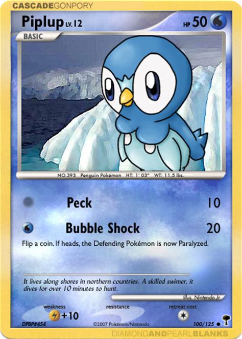 Piplup card - Shining Forest by nintendo-jr on DeviantArt