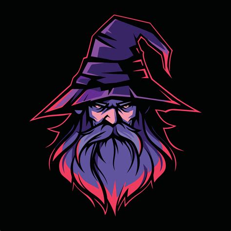 Wizard Mascot Logo for Esport. Wizard T-shirt Design. Wizard Logo. Wizard Sticker 25728157 ...