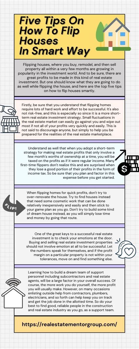 Five Tips On How To Flip Houses In Smart Way | Latest Infographics