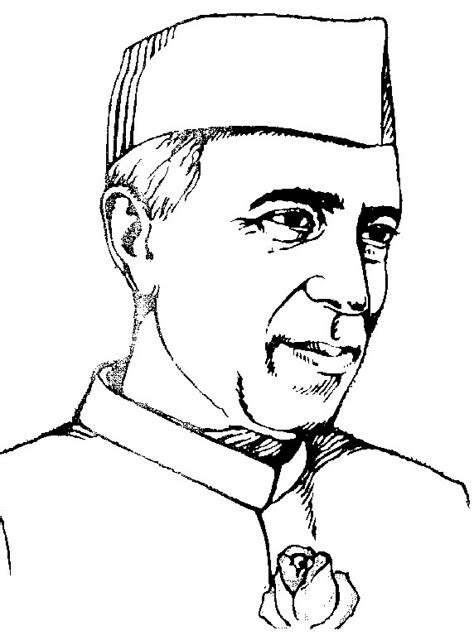 Jawaharlal Nehru Pencil Drawing