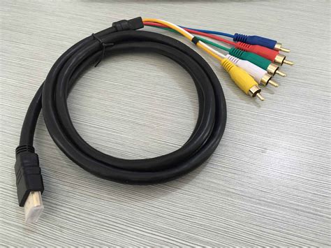 5FT / 1.5M HDMI Male to 5 RCA RGB Audio Video AV Component Cable - Walmart.com - Walmart.com