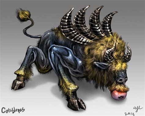 Day 19: Catoblepas by Wen-M on deviantART | Mythological creatures ...