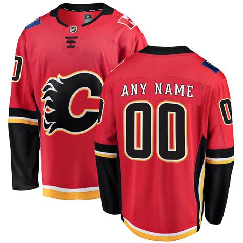 Men's Calgary Flames Fanatics Branded Red/Black Alternate Premier ...