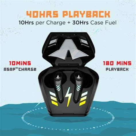 boAt Airdopes 190 True Wireless in Ear Earbuds with Beast Mode(50ms) for Gaming, 40H Playtime ...