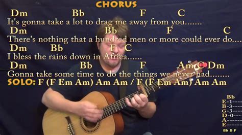 Africa (Toto) Strum Guitar Cover Lesson with Chords/Lyrics - Capo 4th ...