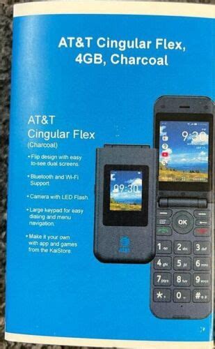 AT&T Cingular Flex EA211101 4GB AT&T Locked Android Phone - Charcoal ...