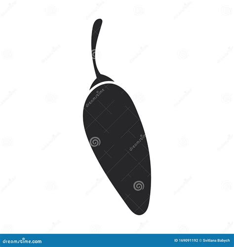 Pepper Vector Icon.Black Vector Icon Isolated on White Background ...