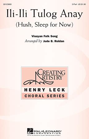 Ili-ili Tulog Anay - Henry Leck Creating Artistry | Hal Leonard Online