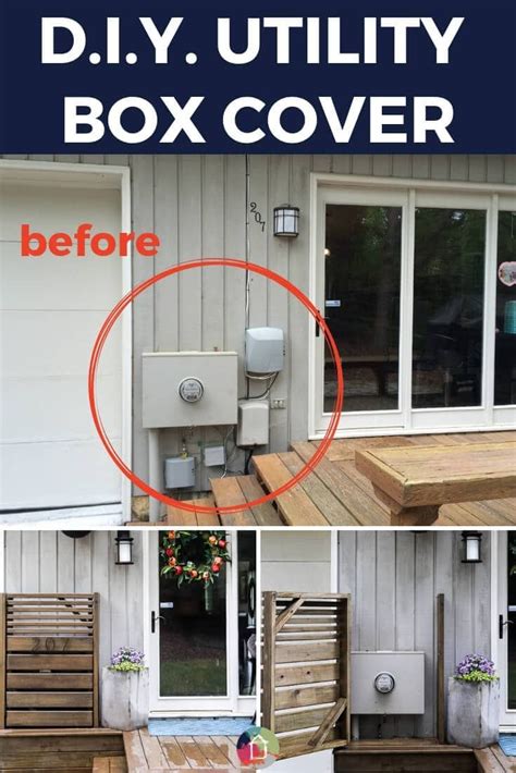 DIY Utility Box Cover That Opens Easily! | Diy outdoor, Outdoor diy projects, Outdoor