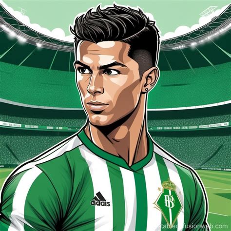 Ronaldo Presented at Real Betis Stadium | Stable Diffusion Online