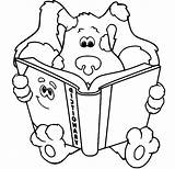 Blue Is Reading a Book coloring Page  Download Print Or Color Online sketch template