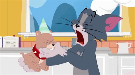 Image - Birthday Bashed - Tyke bites Tom's hand.PNG | Tom and Jerry ...