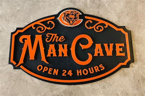 Chicago Bears Man Cave Sign - Etsy