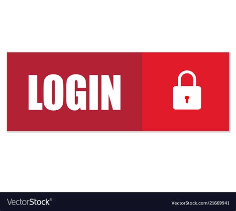 Login button icon on white background flat Vector Image