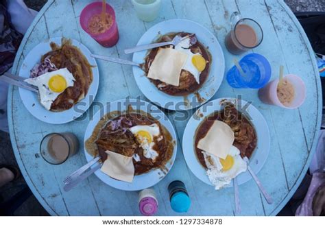 Famous Special Roti Canai Cheese Chincken Stock Photo 1297334878 ...