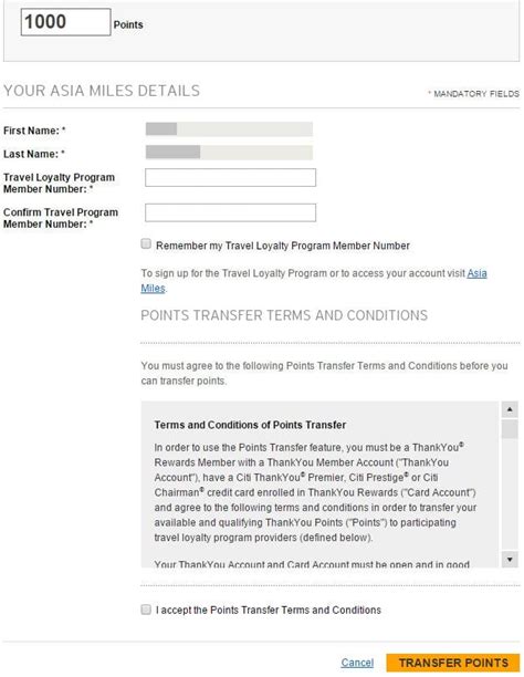 How to Transfer Citi ThankYou Points to Partner Airlines