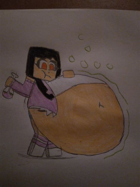 (Minecraft) Aphmau bloated belly by InkCody2004 on DeviantArt