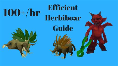 [Osrs] Guide to Herbiboar | Efficient Method | 100+ Every Hour - YouTube