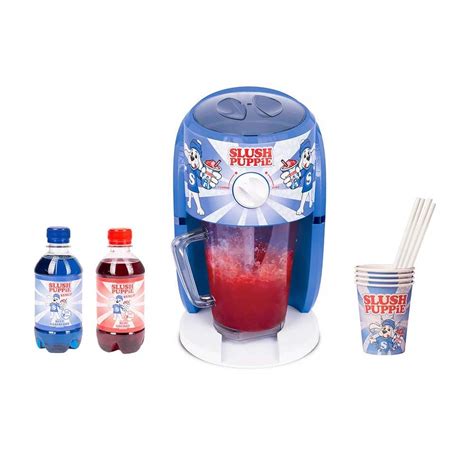 Fizz Creations Official Slush Puppie Slushie Machine Set Slush Puppie Blue Raspberry Syrup ...