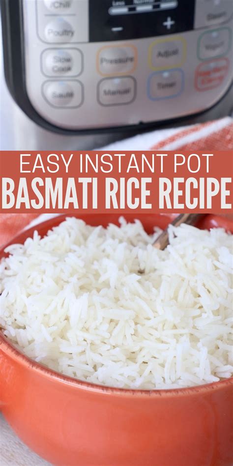 Instant Pot Basmati Rice Recipe - WhitneyBond.com