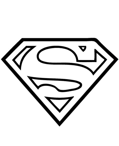 Printable Superman logo coloring page - Topcoloringpages.net