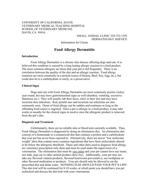 Food-Allergy-UCD - Pismo Beach Veterinary Clinic