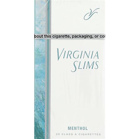 Virginia Slims Cigarettes, Menthol, Silver Pack | Cigarettes ...