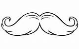 Best Mustache Coloring Page sketch template