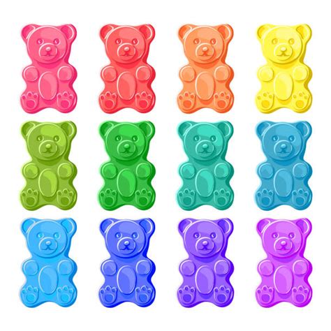 Gummy Bears Isolated Illustrations, Royalty-Free Vector Graphics & Clip Art - iStock