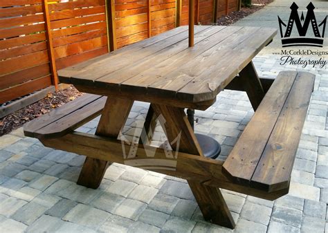 Buy Hand Made Picnic Tables, made to order from McCorkle designs | CustomMade.com