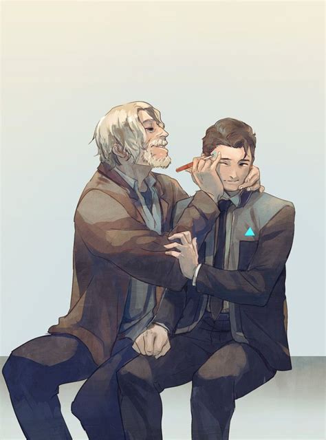 detroit become human connor x hank | Детройт, Фандом, Смешные карикатуры