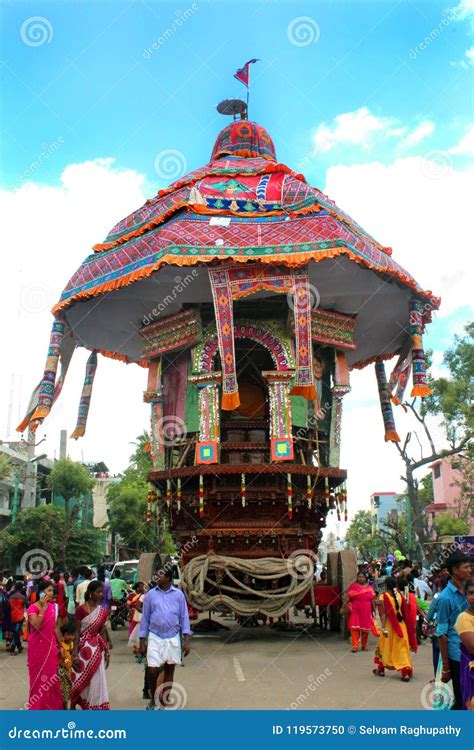 One Of The Parivar Temple Car At The Great Temple Car Festival Of The Thiruvarur Sri Thyagarajar ...